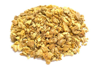 Zenzero a Pezzetti dried ginger pieces, ideal for teas, infusions, and spicy dishes, 100% natural, preservative-free.