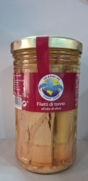 Filetti di tonno in olio di oliva